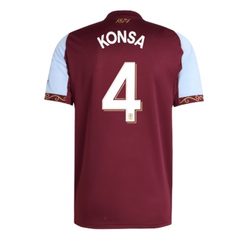 Billige Fotballdrakt Aston Villa Ezri Konsa #4 Replika Hjemmedrakt 2025-26 Kortermet